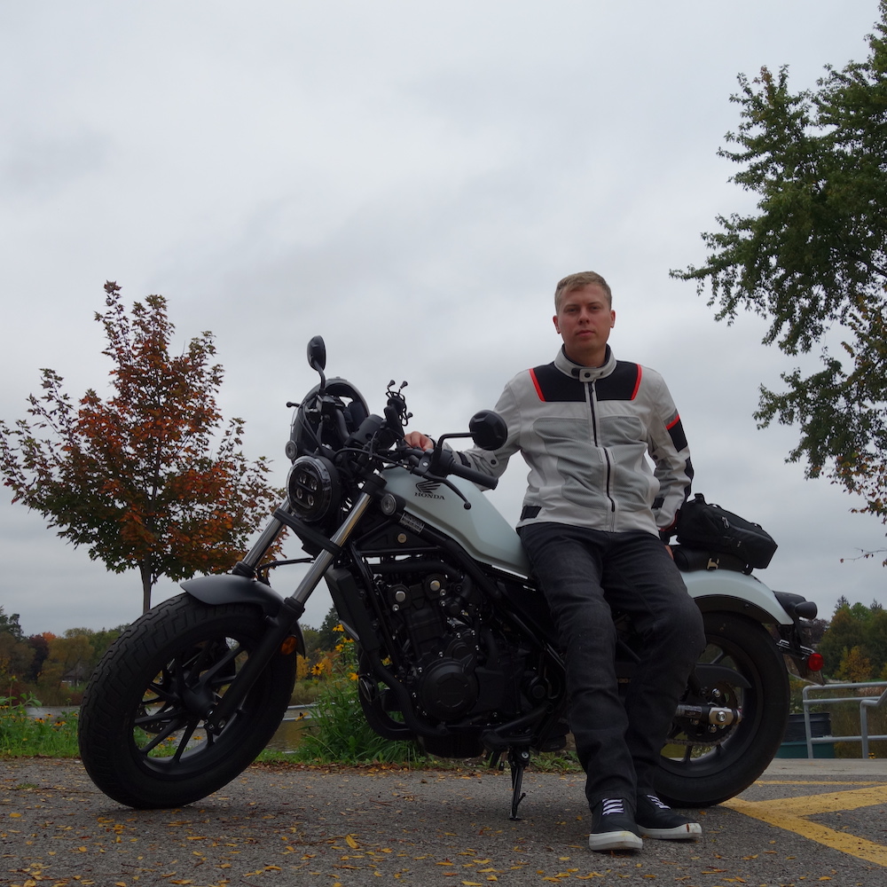 Petro with his motorcycle